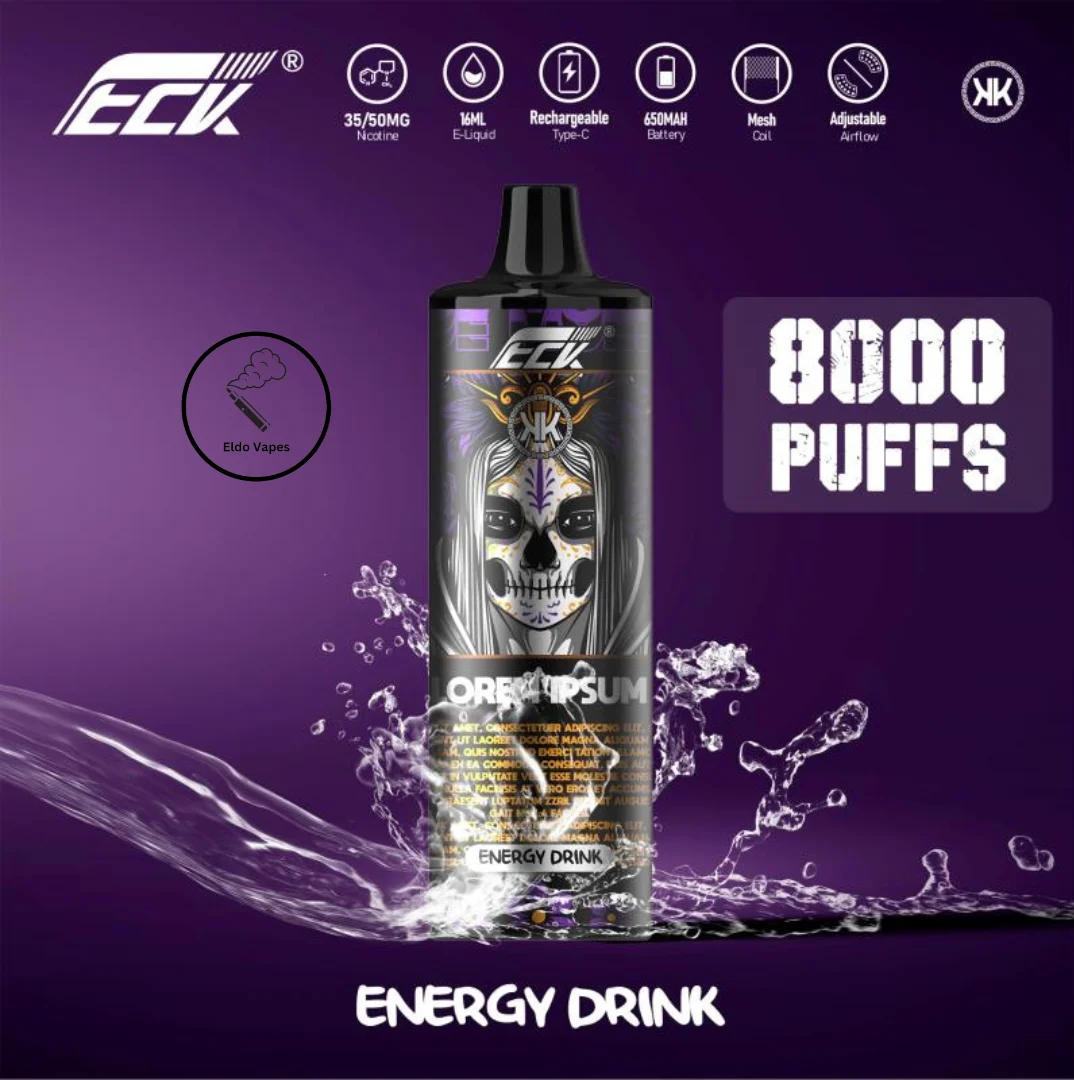 KK Energy 8000 Puffs Rechargeable Vape – Eldo Vapes