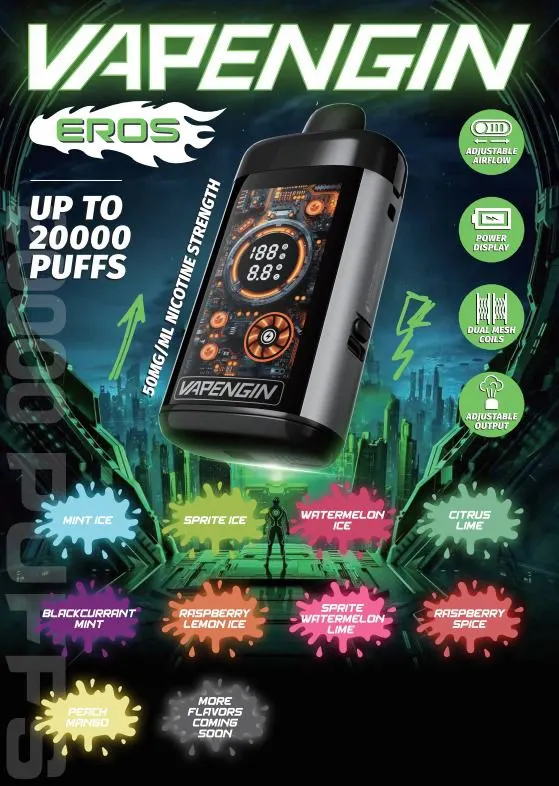 Vapengin EROS Starter Kit 20000 (20K) Puffs  Eldo Vapes