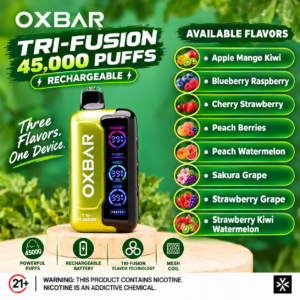 OXBAR TRI-FUSION 45000 Puffs Rechargeable Vape