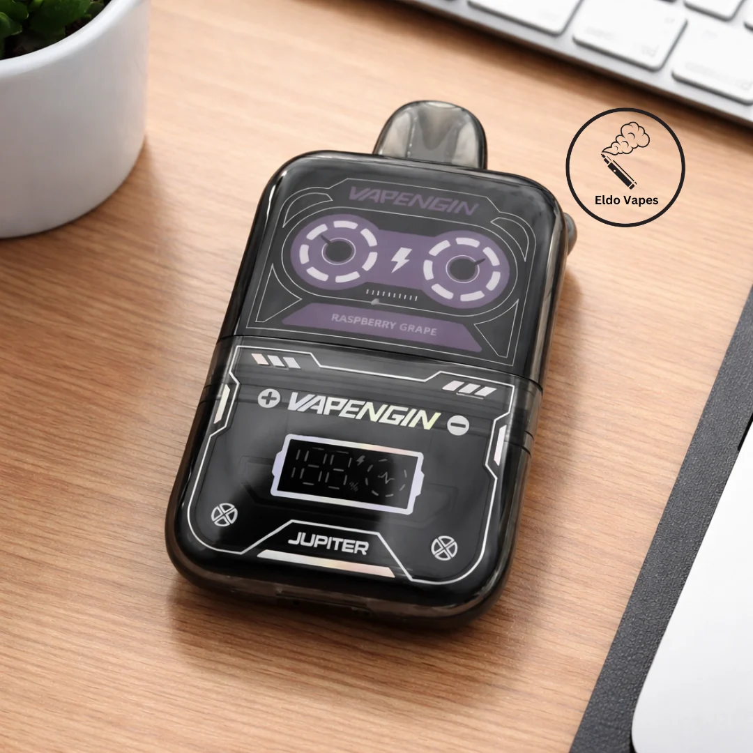 jupiter battery vape Vapengin Plus 13000 Puffs STARTER KIT – Eldo Vapes FLAVORS:Cherry Bomb Devices: Box Mods Grape Ice Air Bar style battery designed for