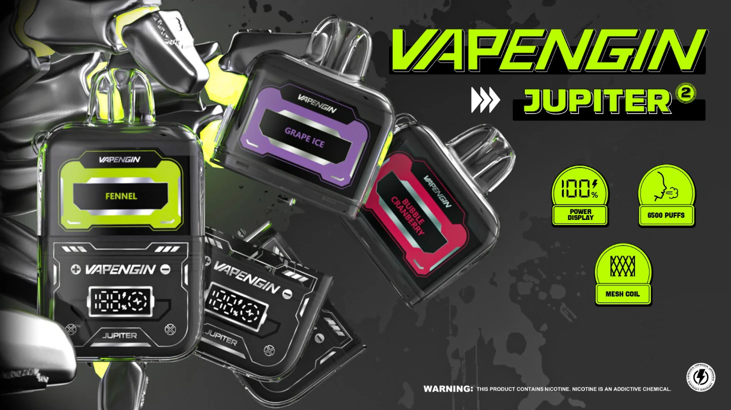 Vapengin Jupiter 2 6500 Puffs STARTER KIT Vape - Image 8