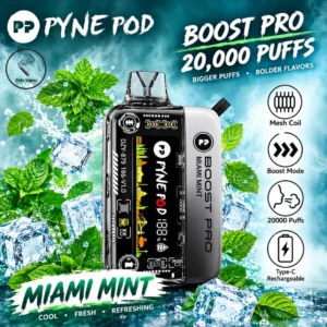 Alternative view of PYNE POD BOOST PRO 20,000 Puffs Rechargeable Vape