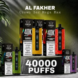 AL FAKHER Crown Bar Mega Max 40,000 Puffs Rechargeable Vape